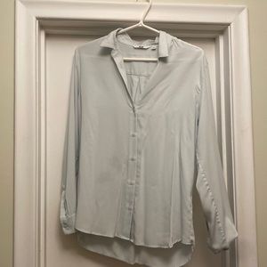 Uniqlo off white button down ladies blouse size small